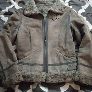 Danier Leather Gray Shearling Jacket